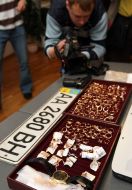 An operator events the confiscate objects