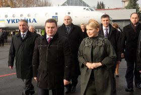 Yuliya Timoshenko, Ivan Kulichenko and Viktor Bondar