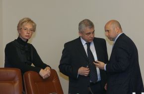 Aleksandr Turchinov, Valery Ivashchenko and Lyudmila Denisova