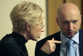 Aleksandr Turchinov and Lyudmila Denisova