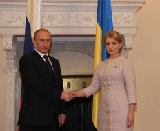 Yuliya Timoshenko and Vladimir Putin