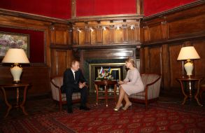 Yuliya Timoshenko and Vladimir Putin