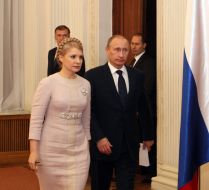 Yuliya Timoshenko and Vladimir Putin