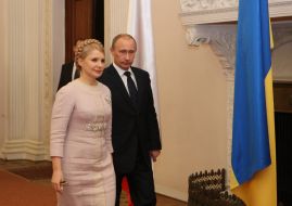 Yuliya Timoshenko and Vladimir Putin