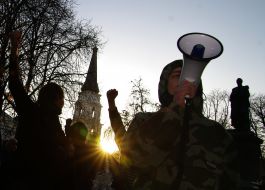 Student мarch for the healthy way of life