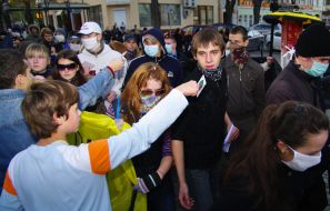 Student мarch for the healthy way of life