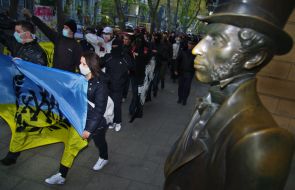 Student мarch for the healthy way of life