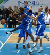 The players of BС ”Donetsk” and BС ”Odessa”