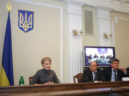 Yuliya Timoshenko, Yuriy Prodan and VIktor Poltavets