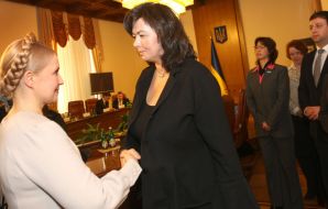 Yuliya Timoshenko and Nata Menabde