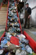 Rubbish sorting line