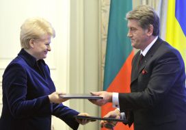 Viktor Yushchenko and Dalya Gribauskaite