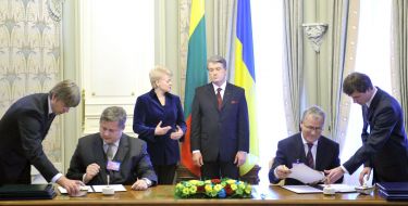 Viktor Yushchenko and Dalya Gribauskaite