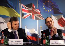 Виктор Янукович и Хорхе Зукоски