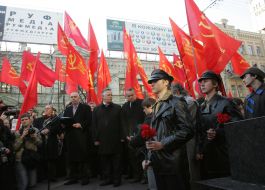 Opening of monument to Lenin
