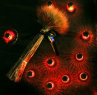 Candles and sheaf of wheat