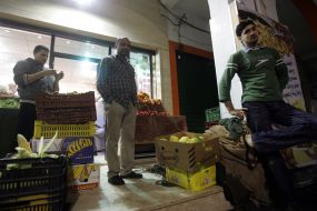 Salespeople of vegetables