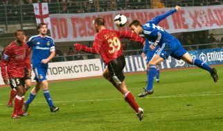 Artem Milevskiy, Adolf Teyku and Yevgeniy Opanasenko