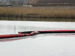 Fuel is in Kalmius river