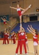 Учасниці змагань Кубка України з черлідінгу