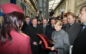 Yuliya Timoshenko, Andrey Sadovy, Miroslav Senik and Nikolay Kmit