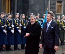 Viktoe Yushchenko and Luiz Inacio Lula da Silva