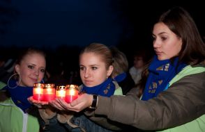 «Candle procession» action participants