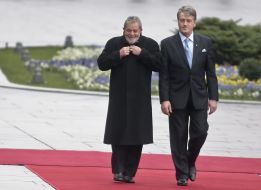 Viktoe Yushchenko and Luiz Inacio Lula da Silva
