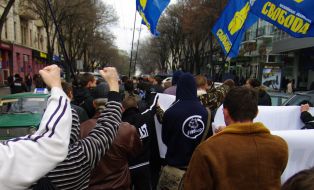 The activists of the Allukrainian association ”Svoboda”