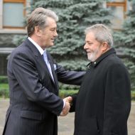 Viktor Yushchenko and Luiz Inacio Lula da Silva
