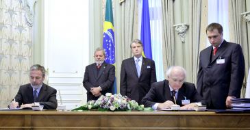 Luiz Inacio Lula da Silva, Ivan Vakarchuk and Viktor Yushchenko