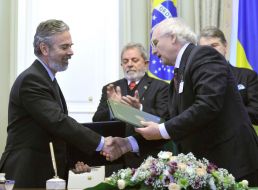 Luiz Inacio Lula da Silva, Ivan Vakarchuk and Viktor Yushchenko