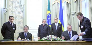 Luiz Inacio Lula da Silva and Viktor Yushchenko