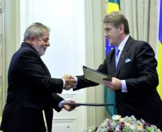 Luiz Inacio Lula da Silva and Viktor Yushchenko