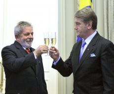 Luiz Inacio Lula da Silva and Viktor Yushchenko
