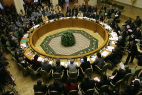 Participants of the сabinet extraordinary session