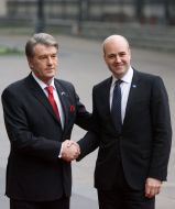 Viktor Yushchenko and Fredrik Reinfeldt