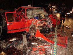 ”Ford” car after the traffic accident