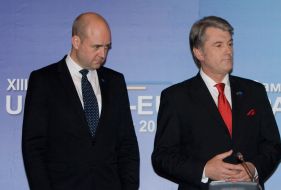 Viktor Yushchenko and Fredrik Reinfeldt