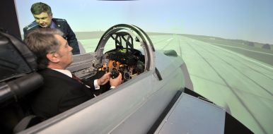 Віктор Ющенко на тренажері