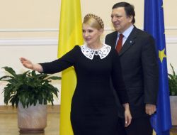 Yuliya Timoshenko and Jose Manuel Barroso