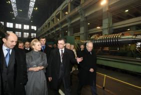 Yulia Timoshchenko, Viktor Sybbotin and Vladimir Novitskiy