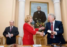 Leonid Guberskiy, Yekaterina Yushchenko and Grigoriy Semenyuk