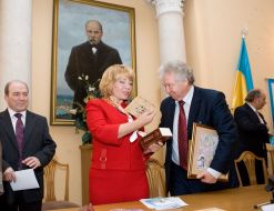 Leonid Guberskiy, Yekaterina Yushchenko and Grigoriy Semenyuk