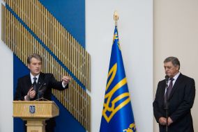 Viktor Yushchenko and Valentin Simonenko