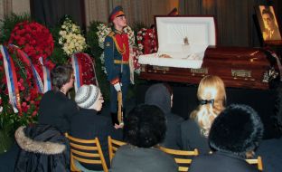 Ceremony of farewell with Vyacheslav Tikhonov