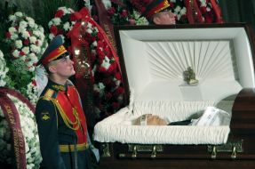 Ceremony of farewell with Vyacheslav Tikhonov