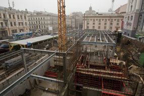 Building above the tube station «Teatralnaya»