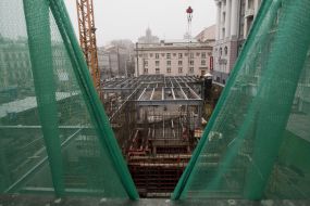 Building above the tube station «Teatralnaya»