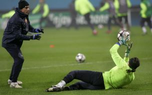 The players of FС ”Barcelona” (Spain)